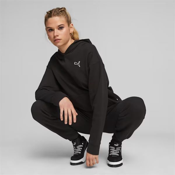 Bluza damska Better Essentials Hoodie TR Puma - czarna