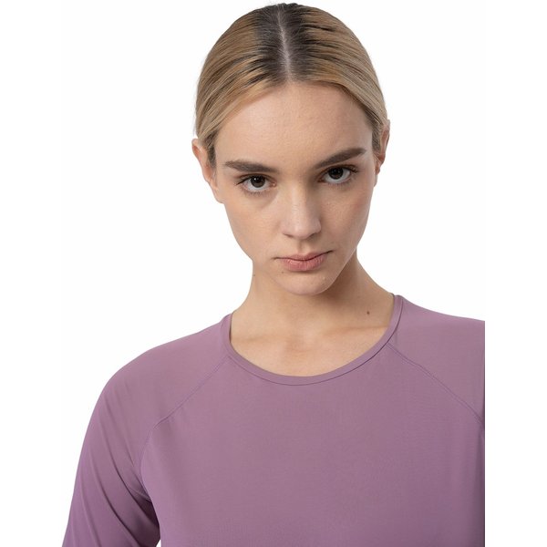 Koszulka rowerowa damska 4FSS23TFTSF181 4F - fioletowa
