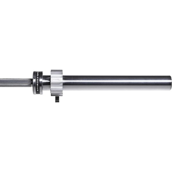 Gryf olimpijski prosty GO901 220cm 50mm z zaciskami ZG1500 HMS Premium