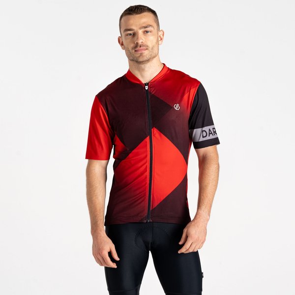 Koszulka rowerowa męska Aep Pedal II Jersey Dare2B - SevllRed/Black