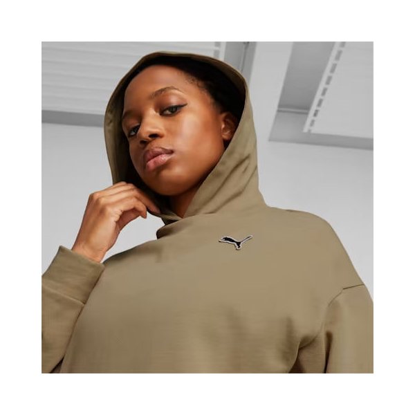 Bluza damska Better Essentials Hoodie TR Puma - brązowa