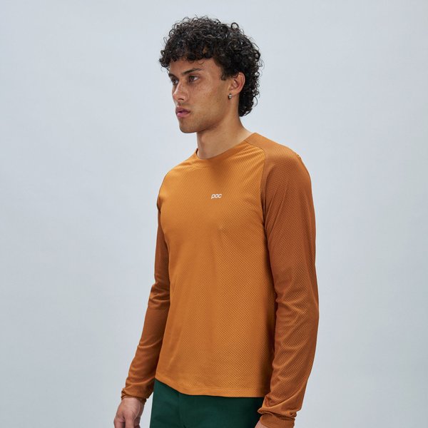 Longsleeve rowerowy męski Motion Air L/S Jersey POC - Bauxite Brown