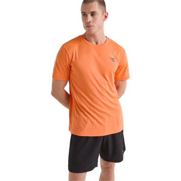 Koszulka męska SS Run Diadora - pomarańczowa
