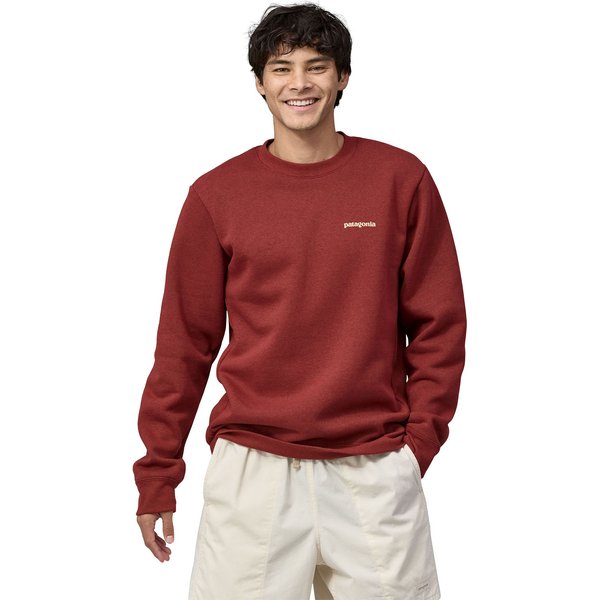 Bluza unisex Fitz Roy Icon Uprisal Crew Patagonia - Gravel Heather