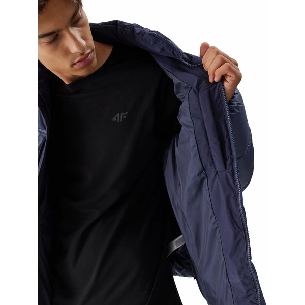 Kurtka puchowa męska 4FWAW23TDJAM348 4F - denim