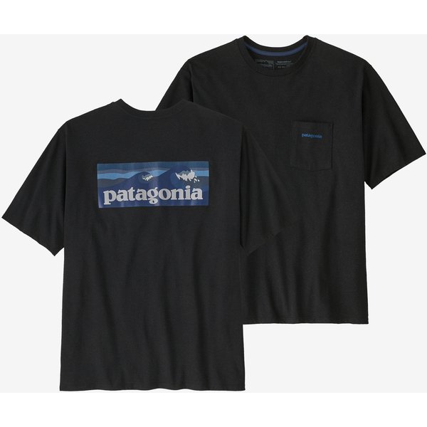 Koszulka męska Boardshort Logo Pocket Responsibili Patagonia - ink black