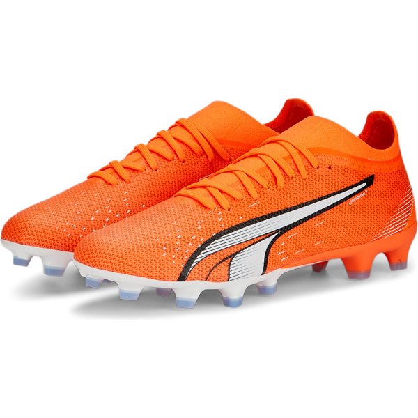 Buty piłkarskie korki Ultra Match FG/AG Puma - pomarańczowe