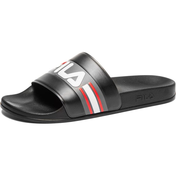 Klapki Oceano Fila - Black/Castlerock/Fila Red