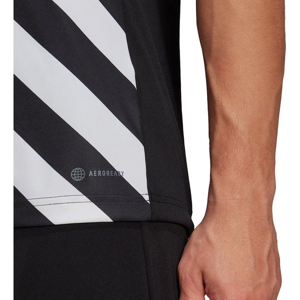 Koszulka męska Entrada 22 Graphic Adidas - czarno-biała