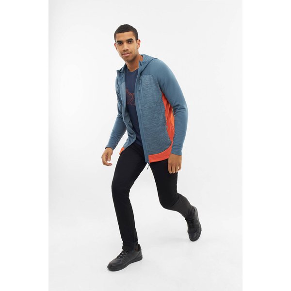 Bluza męska Delmore Viking - niebieski/pomarańczowy