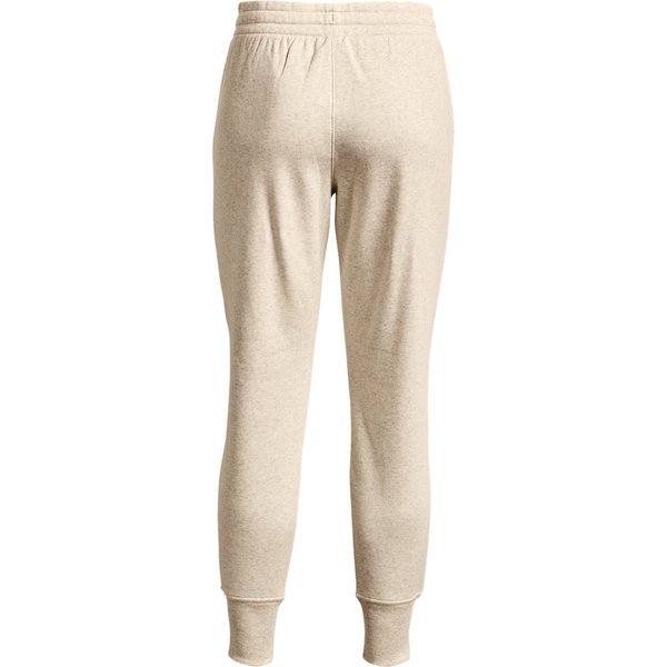 Spodnie dresowe damskie Rival Fleece Joggers Under Armour - beżowe
