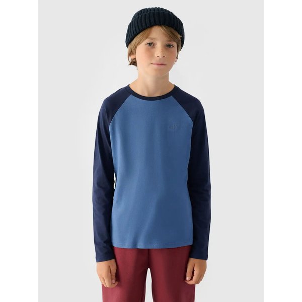 Longsleeve chłopięcy TLONM293 4F - denim