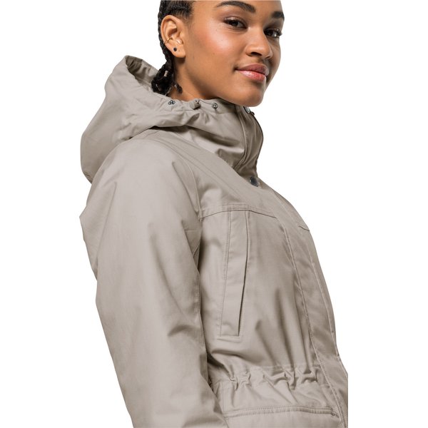 Kurtka damska parka Winterfrost Ins Jack Wolfskin - dusty grey