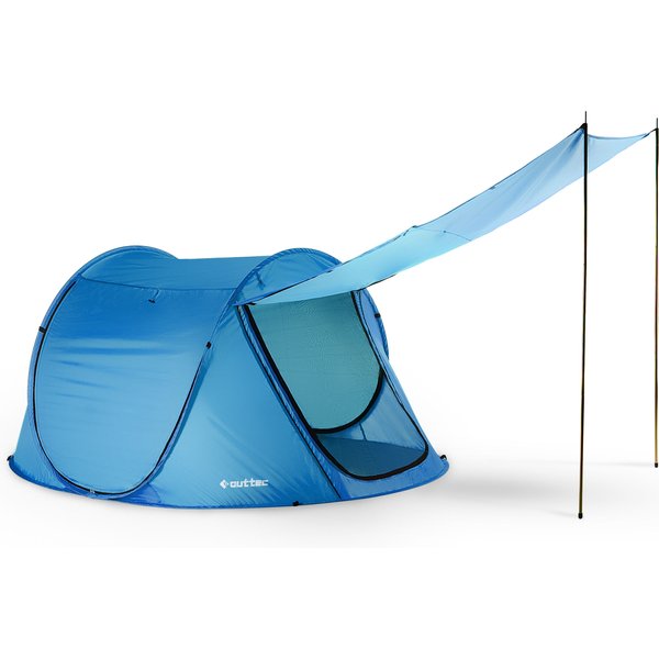 Parawan, namiot plażowy samorozkładający zamykany Canopy Outtec WYPRZEDAŻ - niebieski