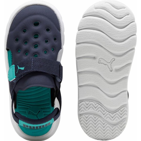 Sandały Evolve AC Inf Jr Puma - PUMA Navy-Sparkling Green-PUMA White