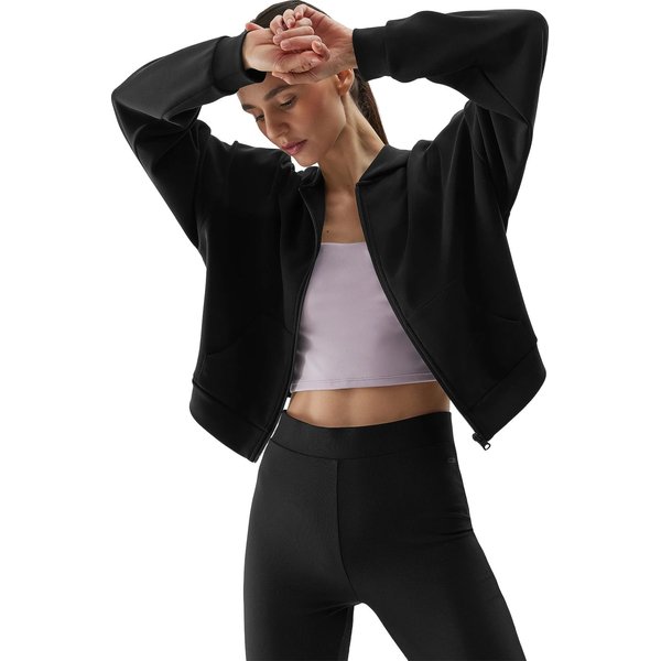 Bluza damska 4FWSS24TSWSF1002 4F - głęboka czerń