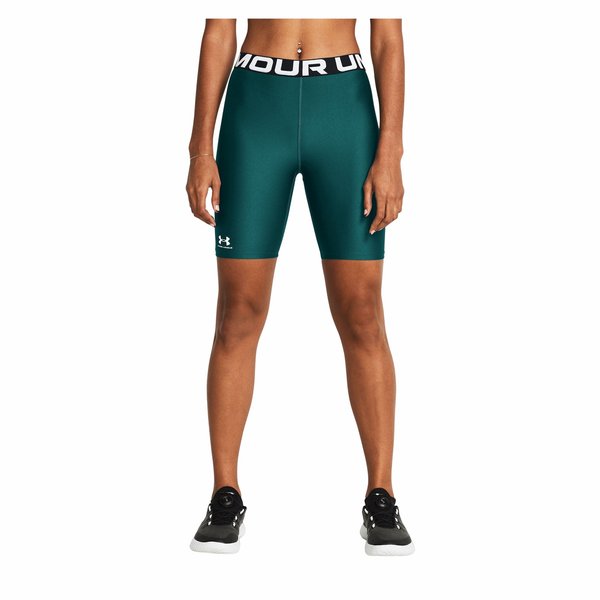 Spodenki damskie Authentics 8 Under Armour - zielone