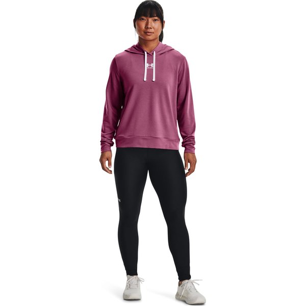Bluza damska Rival Terry Hoodie Under Armour - różowy1