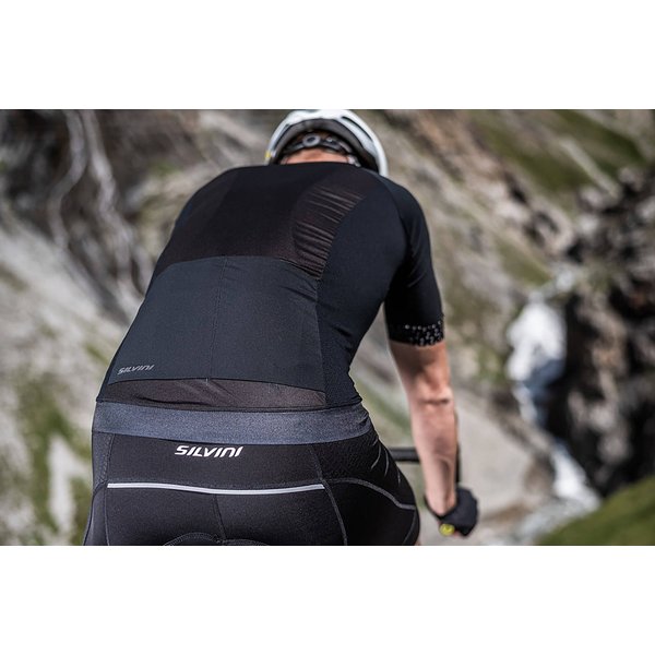 Koszulka rowerowa męska Ansino Silvini - czarny