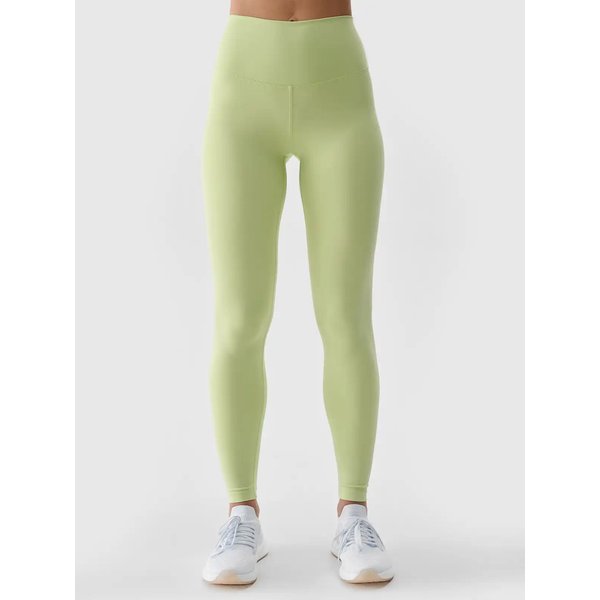 Legginsy damskie TFTIF306 4F - jasna zieleń