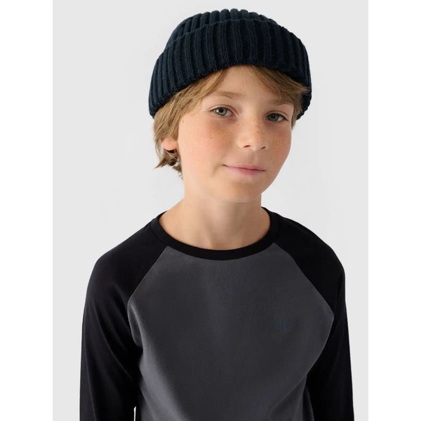 Longsleeve chłopięcy TLONM293 4F - antracyt