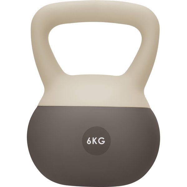 Miękki kettlebell FlexLift 6kg Gymtek - 6kg soft double grey