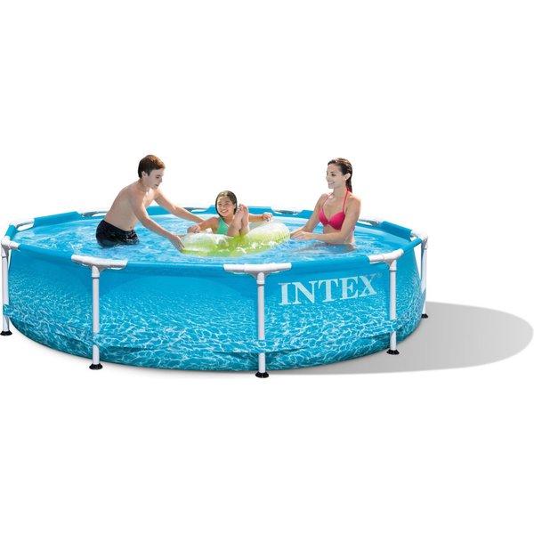 Basen stelażowy Beachside Metal Frame z pompą 12V 305x76cm Intex