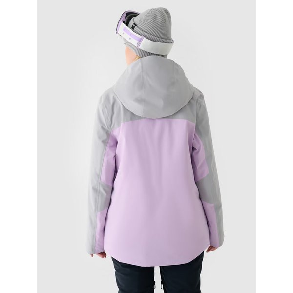 Kurtka narciarska damska TTJAF594 4F - jasny fiolet