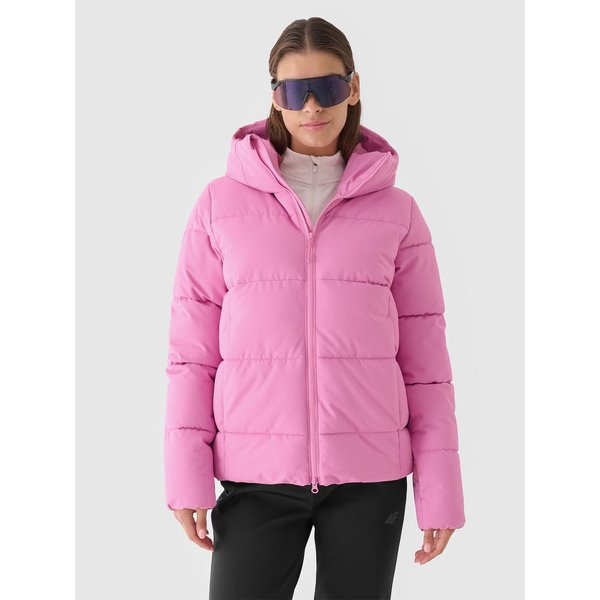 Kurtka narciarska damska TTJAF573 4F - fuksja