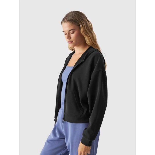 Bluza damska TSWSF1341 4F - głęboka czerń