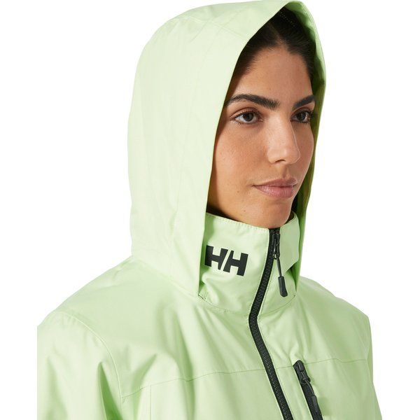 Kurtka damska Crew Hooded Sailing Jacket 2.0 Helly Hansen - washed lime