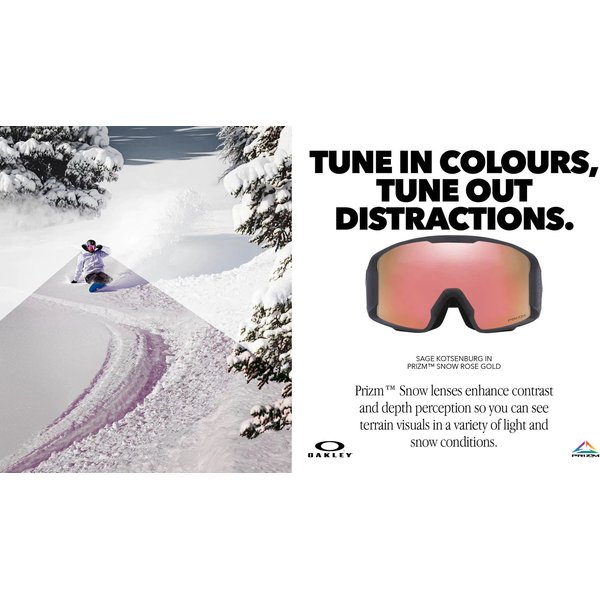 Gogle narciarskie Flight Tracker L Oakley - prizm snow black iridium Lenses,  matte black Stra