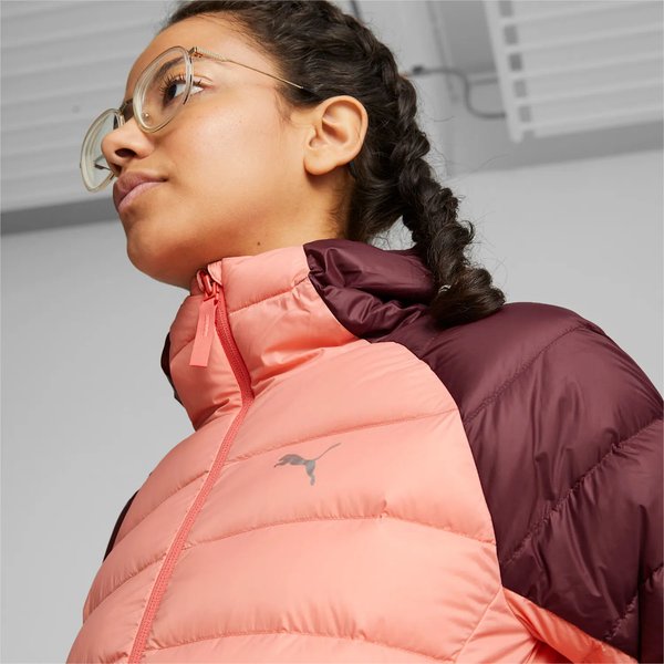 Kurtka puchowa damska PackLITE Hooded Down 22 Puma - różowa