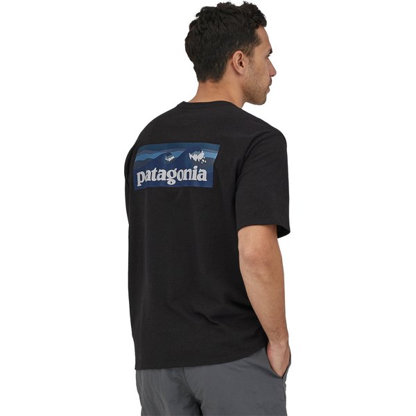 Koszulka męska Boardshort Logo Pocket Responsibili Patagonia - endless blue