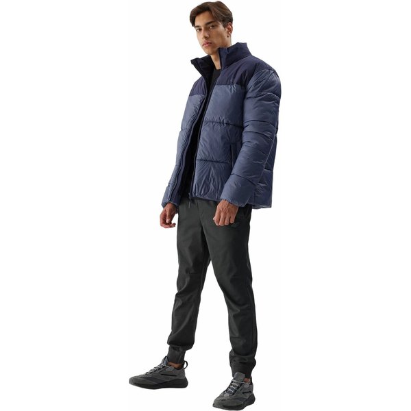 Kurtka puchowa męska 4FWAW23TDJAM348 4F - denim