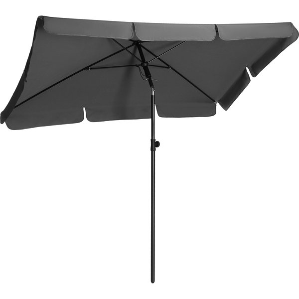 Parasol ogrodowy prostokątny Recto 125x200cm Luverno - szary