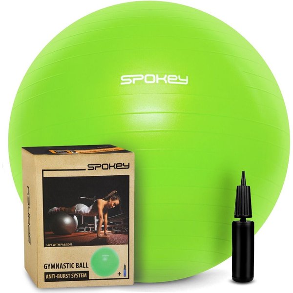 Piłka gimnastyczna Fitball 75cm + pompka Spokey