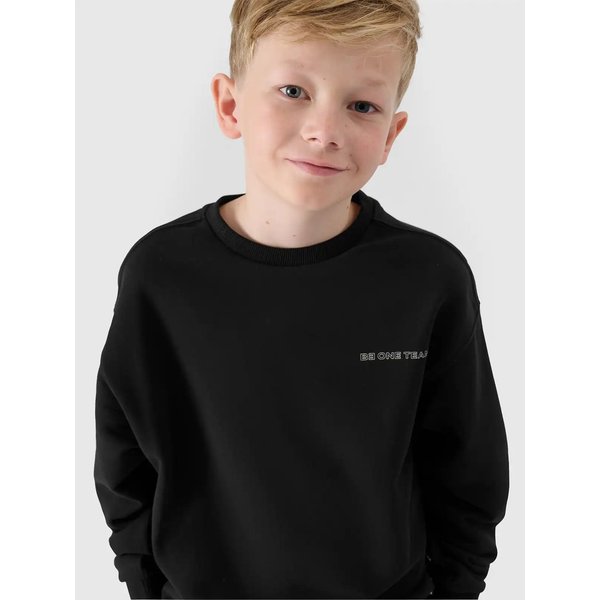 Bluza chłopięca TSWSM1713 4F - głęboka czerń