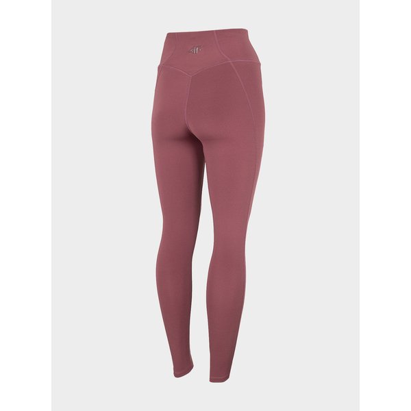 Legginsy damskie H4Z22 SPDF011 4F - burgundowe