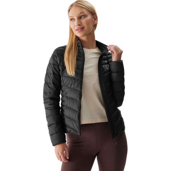 Kurtka puchowa damska 4FWSS24TDJAF350 4F - głęboka czerń