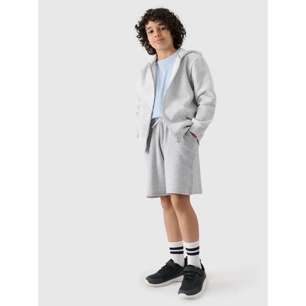 Spodenki chłopięce TSHOM629 4F - szary melanż