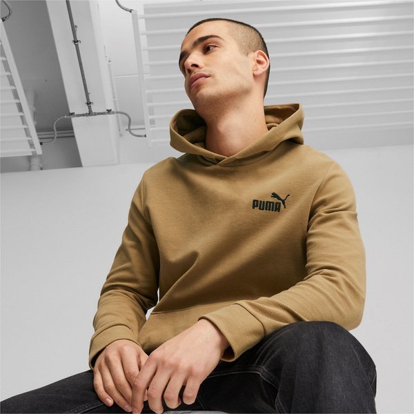 Bluza męska ESS Elevated Hoodie Puma - brązowa