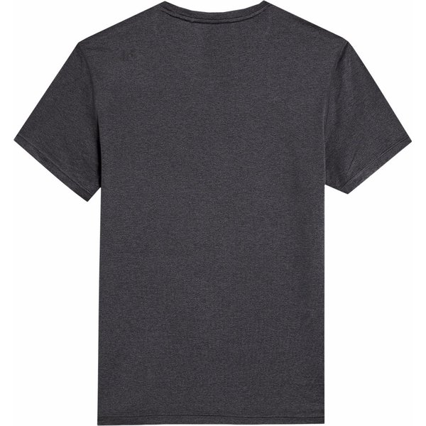 Koszulka męska 4FAW23TFTSM449 4F - głęboka czerń melanż