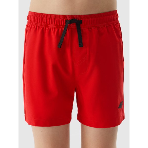 Spodenki kąpielowe chłopięce UBDSM110 4F - czerwony