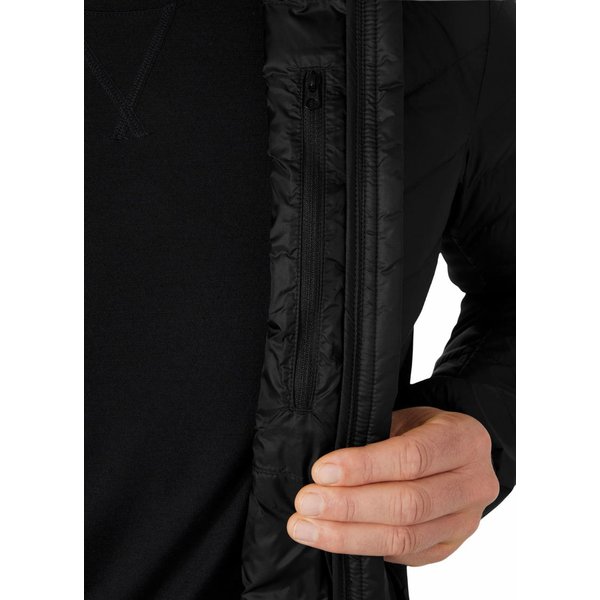 Kurtka puchowa męska Verglas Hooded Down Hybrid Insulator Helly Hansen - czarna/jasne logo