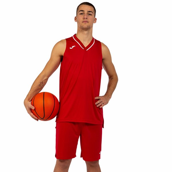Komplet koszykarski męski Atlanta Set Joma - red white