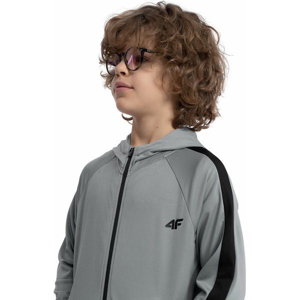 Bluza chłopięca 4FJAW23TFSWM205 4F - szara