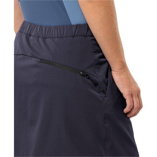 Spódnica trekkingowa ze spodenkami Hiking Alpine Jack Wolfskin - czarna