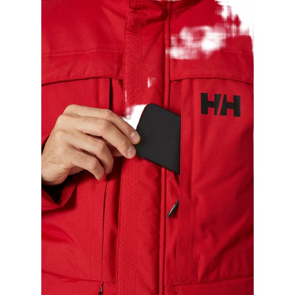Kurtka męska, parka Nordsjo Parka Helly Hansen - red