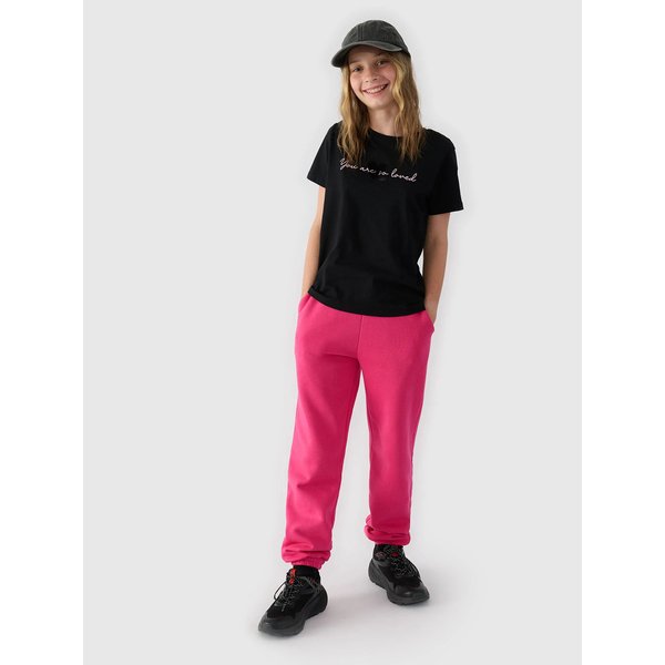 Koszulka dziewczęca TTSHF1545 4F - głęboka czerń